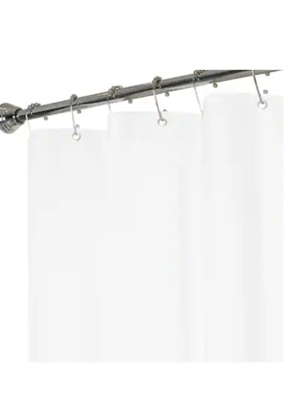 Shower Curtain Liner New White Reinforced Grommets Vinyl Weighted Bottom